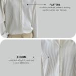 GRECIILOOKS Mens Formal Button Down Shirt – Slim Fit Polycotton Shirt's for Men | Textured Full Sleeve| Business & Meeting Ready