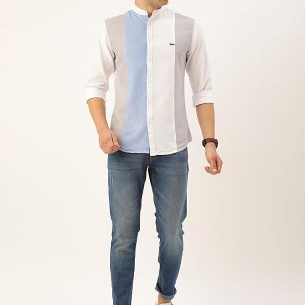 The Indian Garage Co Men's Slim Fit Mid Rise Jeans