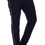 Regular Fit Pure Cotton Black Plus Size Lower/Track Pants