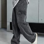 KOTTY Men's Denim Cargo Jeans – Stylish Utility Pants with Multiple Pockets and Durable Stretch Denim Fabric