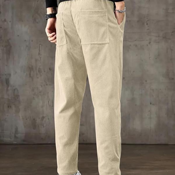 Comfortable Corduroy Pants | Relaxed Fit Stretch Waist Trousers
