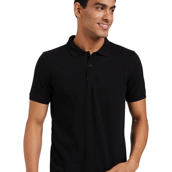Symbol Men's Cotton Rich Solid Polo Tshirt | Collar Tshirts | Half Sleeves | Plain-Regular Fit