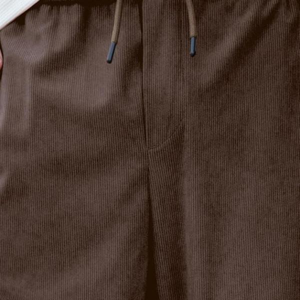 SWADESI STUFF Men's Corduroy Track Pants | Self Design, Mid-Rise Fit, Flexi Waistband - Retro-Inspired Straight Fit Lounge & Casual Wear