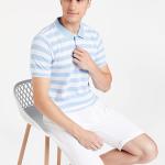 Symbol Men's Cotton Rich Striped Polo Tshirts | Collar Tshirts | Half Sleeves - Regular Fit