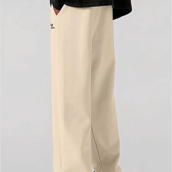 Samfor Mid-Rise Stretchable Joggers in Premium Polycotton Comfort Blend for Street and Lounge Wear - Korean Style Baggy Track Pants for