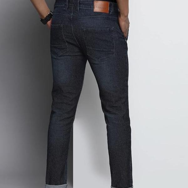 ndian Garage Co Men Mid Rise Slim Fit Solid Mid-Rise Stretchable Jeans