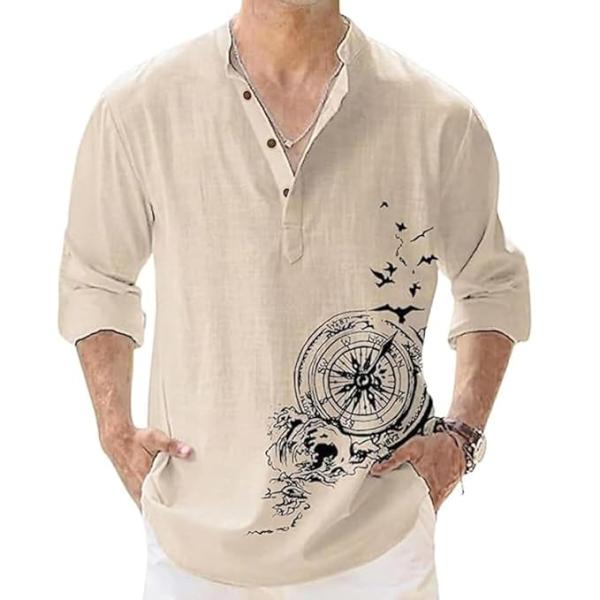 Cotton Blend Mandarin Collar Self One Design Full Sleeve Casual Short Kurta