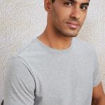 Symbol Men's Solid Cotton T Shirt | Round Neck | Half Sleeve | Plain-Regular Fit