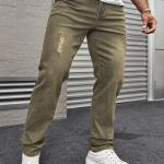 URBAN POCKETS Jeans for Men | Distressed Denim Pants with Slim Tapered Fit & Washed Look (Comfort-Tarry-U06-U07)