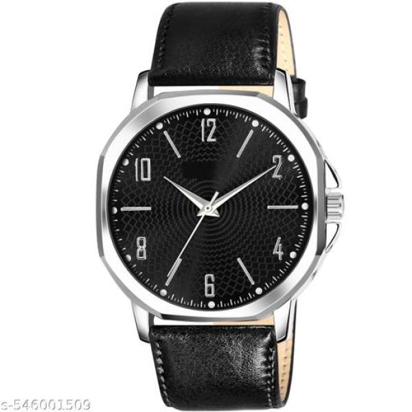 Premium Stylish Analog Watch for Men with Genuine Leather Strap | Classic Round Dial