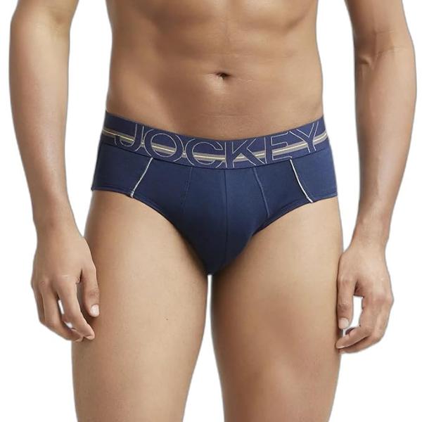 Jockey US14 Men's Super Combed Cotton Solid Brief with Ultrasoft Waistband