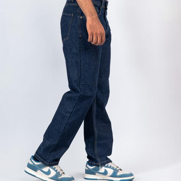 Men’s Dark Blue Straight Fit Denim Jeans – Premium Everyday Wear