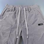 Solid Corduroy Track Pants with Pockets