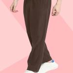 SWADESI STUFF Men's Corduroy Track Pants | Self Design, Mid-Rise Fit, Flexi Waistband - Retro-Inspired Straight Fit Lounge & Casual Wear