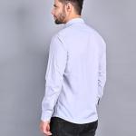 Men’s Organic Cotton Slim Fit Solid Casual Shirt – Full Sleeve, No Pocket, Button-Down Collar