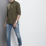 The Indian Garage Co Men Regular Fit Placement Print Mid-Rise Stretchable Jeans