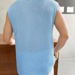 O3e || T-Shirt for Mens Waffle Tank Tops Sleeveless Round Neck Polycotton Use for Gym, Running and Outdoor