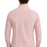 Yellow Dash Men's Cotton Striped Shirt | Casual & Formal Wear | Single Chest Pocket | Full Sleeve, Slim Fit