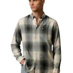 Men’s Green Checked Slim Fit Cotton Casual Shirt – Full Sleeves | Button-Down Collar