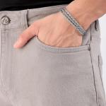 Men's Slim Fit Mid Rise Solid Mid-Rise Jeans