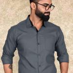 Tee Projekt Casual Shirt for Men Regular Fit Long Soild Sleeve Shirt Suitable for Event, Formal Wear