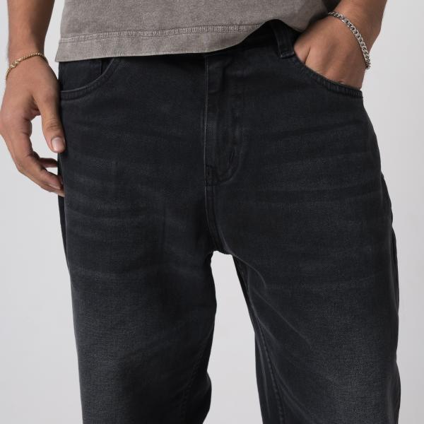 Men’s Vintage Bootcut Denim Jeans – Heavyweight Black Rinse