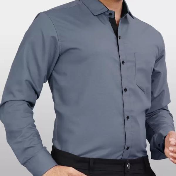 Tee Projekt Shirt for men Cotton Spread Collar Long Sleeve Shirt Suitable for Event Formal Casual