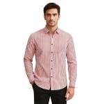 Yellow Dash Men's Cotton Striped Shirt | Casual & Formal Wear | Single Chest Pocket | Full Sleeve, Slim Fit