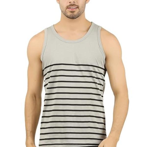 THE ARCHER Men's Cotton Printed Vest (Pack of 3)