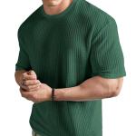 O3e® Mens Solid Dotted Unique Design Oversized Tshirt for Men - Round Neck Loose Fit Drop Shoulder Mens T-Shirt