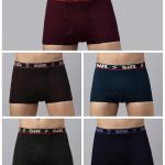 Combed Organic 100% Pure Cotton Regular Fit Printed Colour Waistband Underwear for Men