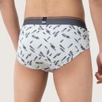 DAMENSCH Men's Regular Fit Printed Cotton Briefs | Combed Cotton, Stretchy Fabric, Anti-Bacterial