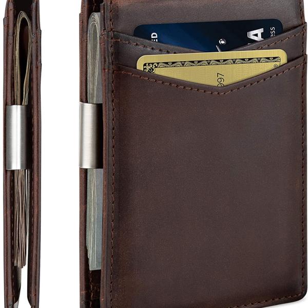Classic Men’s Slim Wallet – Premium PU Leather, Durable & Minimalist Design