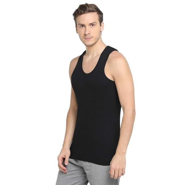 Dixcy Scott Originals Men's Solid 100% Combed Cotton Itch-Free & Comfortable Round Neck Sleeveless Under Regular Fit Shirt Tank Fit Vest Innerwear - Victory Durby |