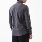 Core Lab Charcoal Grey Slim Fit Shirt for Men – 100% Cotton | Full Sleeves | Classic Plain Casual & Formal Wear