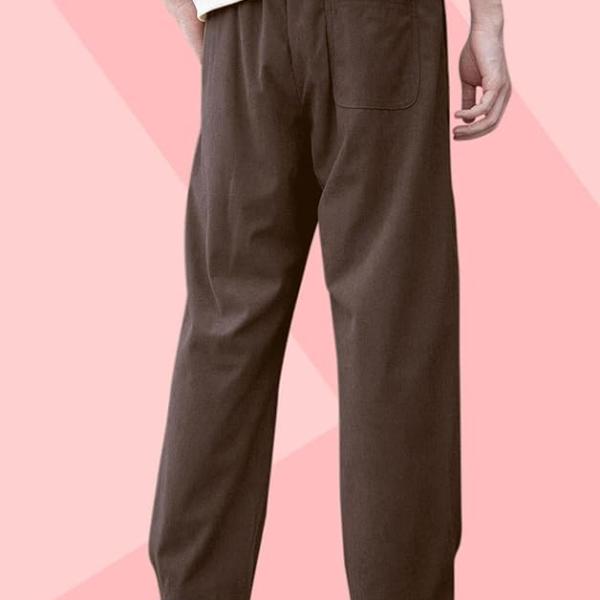 SWADESI STUFF Men's Corduroy Track Pants | Self Design, Mid-Rise Fit, Flexi Waistband - Retro-Inspired Straight Fit Lounge & Casual Wear