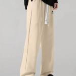 Samfor Mid-Rise Stretchable Joggers in Premium Polycotton Comfort Blend for Street and Lounge Wear - Korean Style Baggy Track Pants for