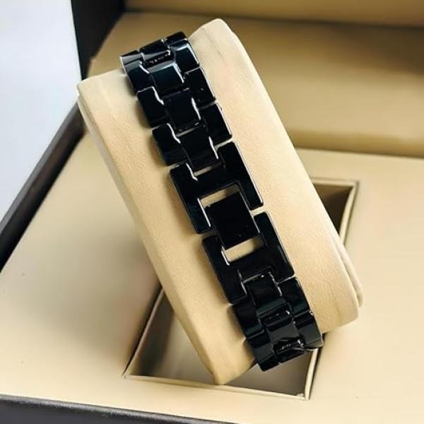 Women's Diamond-Studded Analogue Wrist Watch – Rosegold Bracelet Strap | Stylish Luxury Watch for Women & Girls