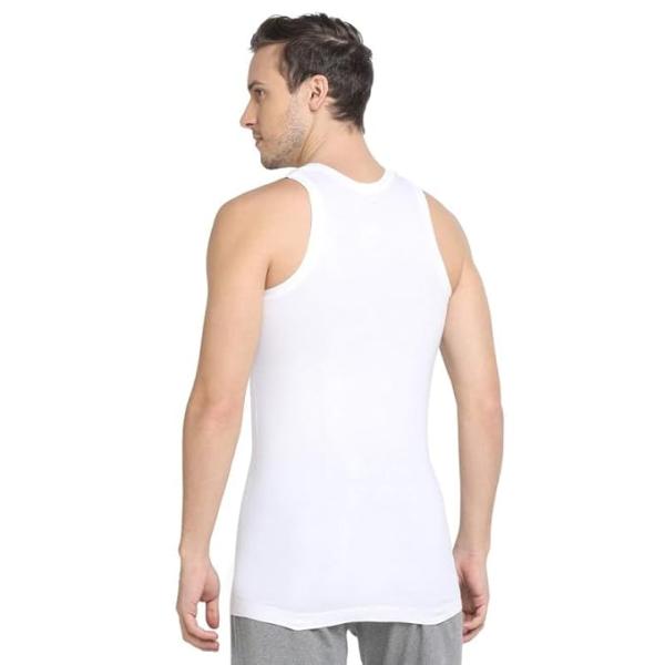 INNERO Men's Cotton Sleevless Round Neck Vest, Baniyan, Ganji, Undershirt