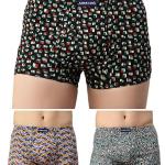 Lux Cozi Mens 100% Cotton Printed Mini Trunk | Printed Mini Trunk for Men | Color and Print May Vary | Mini Trunk for Men Pack of 3