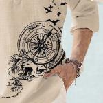 Cotton Blend Mandarin Collar Self One Design Full Sleeve Casual Short Kurta