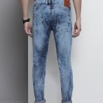 Men Mid Rise Slim Fit Solid Mid-Rise Stretchable Jeans