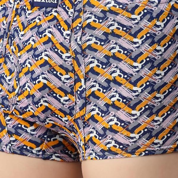 Lux Cozi Mens 100% Cotton Printed Mini Trunk | Printed Mini Trunk for Men | Color and Print May Vary | Mini Trunk for Men Pack of 3