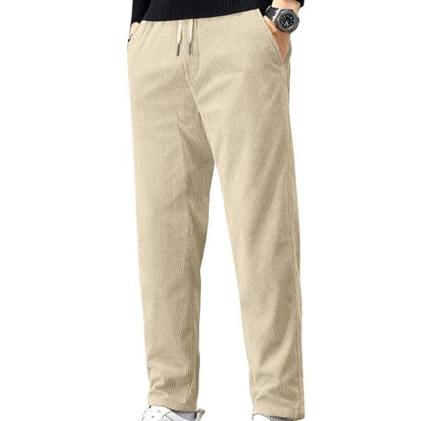 Comfortable Corduroy Pants | Relaxed Fit Stretch Waist Trousers