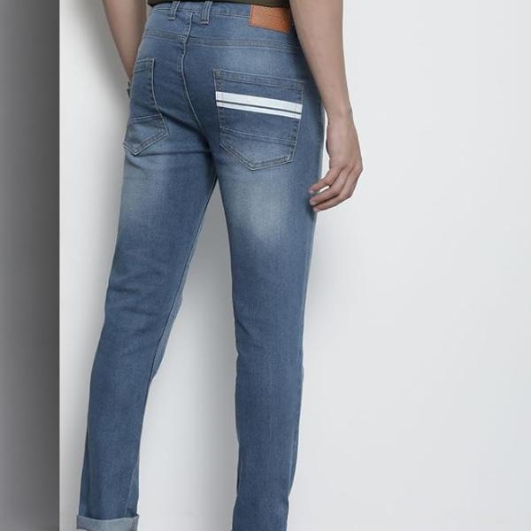 The Indian Garage Co Men Regular Fit Placement Print Mid-Rise Stretchable Jeans